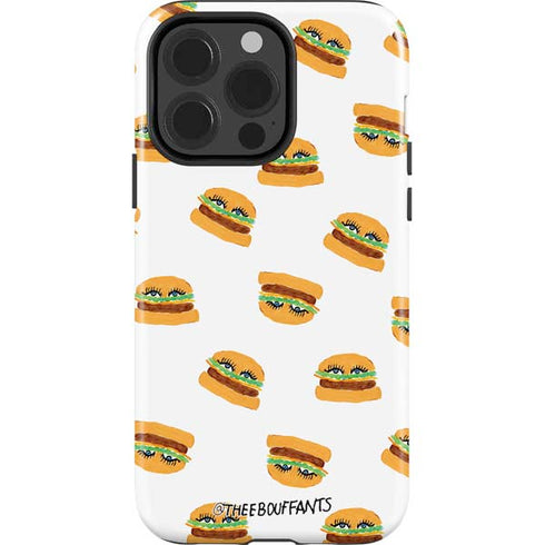 Bouffants and Broken Hearts Cute Burgers iPhone 15 Pro Impact Case